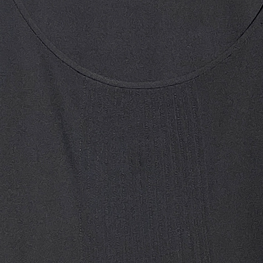 EILEEN FISHER Women’s Black Silk Jersey Pleated Front Dress Tunic 3/4 Sleeve - Picture 4 of 5